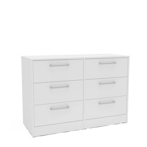 Polifurniture Juliette 6 Drawer Dresser White - 1 of 4