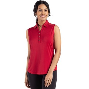 Cutter & Buck Forge Eco Stretch Recycled Womens Sleeveless Polo - 1 of 2