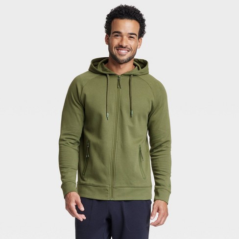 Men's Ponte Full-zip Hoodie - All In Motion™ Green Xl : Target