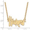 Black Bow Jewelry 10k Yellow Gold Nebraska Cornhuskers NCAA Necklace 18 Inch - 2 of 4