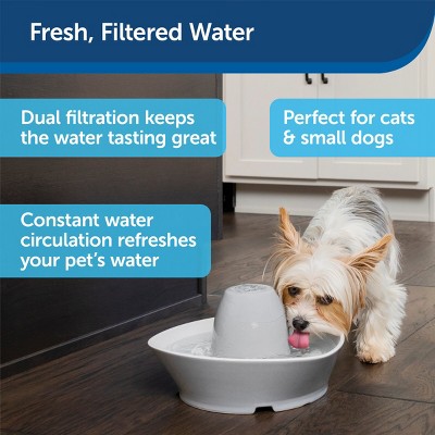 PetSafe Whisper-Quiet Ceramic Pet Water Fountain, 60 Oz