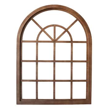 VIP Wood 24.8 in. Brown Decorative Frame Wall Accent