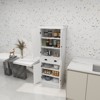 VYNXARIA 71" Freestanding Kitchen Pantry Storage Cabinet with Adjustable Shelves and Drawer - White - 4 of 4