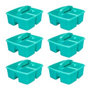 Storex Small Caddy, Teal, Pack of 6 - 1 of 1