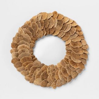 21.2" Dried Mushroom Wreath Brown - Smith & Hawken™