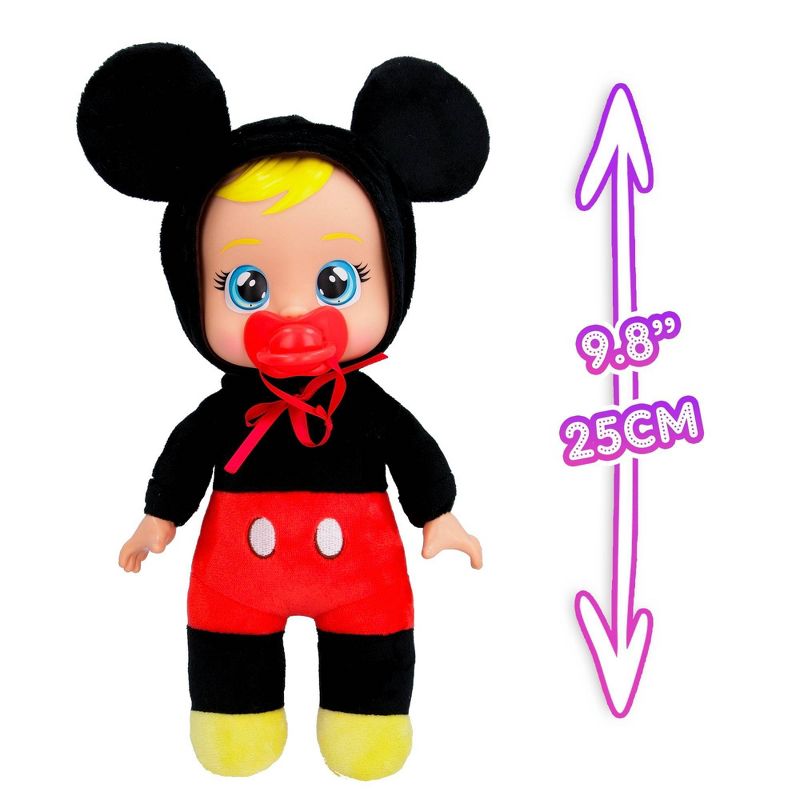 Cry Babies Disney 9&#34; Plush Baby Doll Tiny Cuddles Inspired by Disney Mickey Mouse That Cry Real Tears, 4 of 7