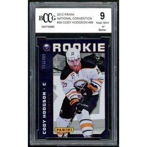 Cody Hodgson Rookie Card 2012-13 Panini National Convention #30 BGS BCCG 9 - 1 of 2
