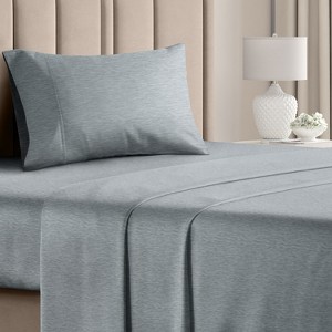 4 Piece Solid Bed Sheet Set - Luxuriously Soft, Cozy & Wrinkle-Resistant - CGK Linens - 1 of 4