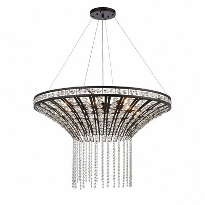Elk Home Fantania 8 - Light Chandelier in  Matte Black
