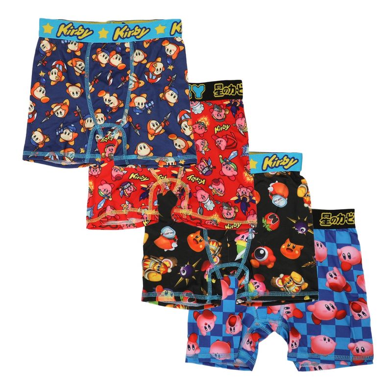 Kirby Characters & Power Ups 4-Pack Boy's Boxer Briefs, 1 of 5