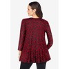Jessica London Women's Plus Size Stretch Knit Keyhole Swing Tunic - 3 of 4