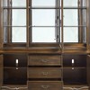 76" Latisha Decorative Storage Cabinet Antique Oak - Acme Furniture: No Assembly, Tempered Glass, 5 Drawers - image 4 of 4