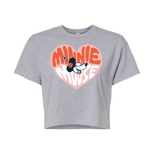 Women's - Disney - Minnie Mouse Cropped Graphic T-Shirt - 1 of 4