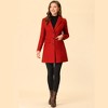 INSPIRE CHIC Women's Notched Lapel Single Breasted Outwear Fall coat - 3 of 4
