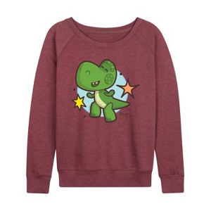 Women's - Disney - Toy Story 4 Lightweight French Terry Wide Neck Long Sleeve Shirt - 1 of 4