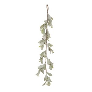 Transpac Fabric/Canvas 39" White Spring Lambs Ear Garland - 1 of 2