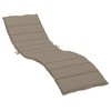 vidaXL Sun Lounger Cushion Taupe 78.7 in.x23.6 in.x1.2 in. Oxford Fabric - image 2 of 4