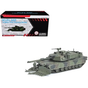 United States M1A2 SEP Tank w/Mine Plow (Plowing Mode) "Fort Knox" (2002)" Green Camouflage 1/72 Plastic Model by Dragon Models - 1 of 4