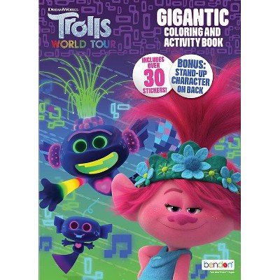 trolls world tour gigantic coloring book  target exclusive edition