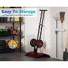 TackView 29" Steel Snow Pusher Snow Shovel with Wheels, Snow Removal With 5-Position Angled Blade & Adjustable Handle for Doorway, Sidewalk - 4 of 4
