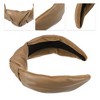 Unique Bargains Cross Knotted PU Leather Non-slip Fashion Wide Headband 1 Pc - 3 of 4