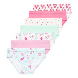 Lucky & Me Ryleigh Girls Organic Cotton Bikini Underwear Multiple Colors and Sizes (7-Pack) - 1 of 1