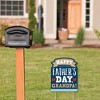 Big Dot of Happiness Grandpa, Happy Father's Day - Outdoor Lawn Sign - We Love Grandfather Yard Sign - 1 Piece - 2 of 4
