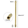 Unique Bargains Brass Wheel Tire Valve Extender Stem Extension Inflation Stright Pole 4 Pcs - 4 of 4