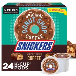 The Original Donut Shop Snickers Medium Roast Coffee Keurig - K-Cup Coffee Pods 24ct - 1 of 4