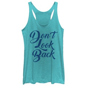 Women's CHIN UP Don't Look Back Racerback Tank Top - 1 of 3