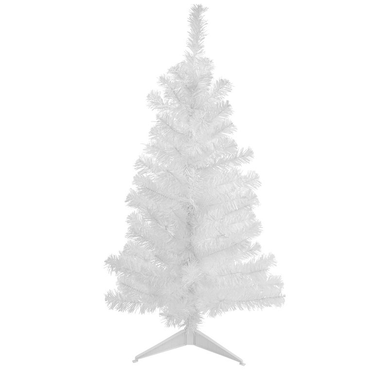 Northlight 3' Unlit Artificial Christmas Tree White Pine Slim, 1 of 6