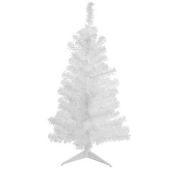 Northlight 3' Unlit Artificial Christmas Tree White Pine Slim