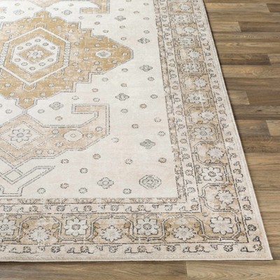 Southwark Washable Rectangular Black Synthetic 6'7" x 9' Area Rug