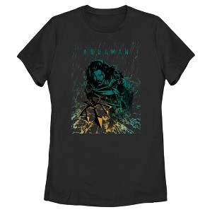 Women's Aquaman King Ocean Rain T-Shirt - 1 of 3