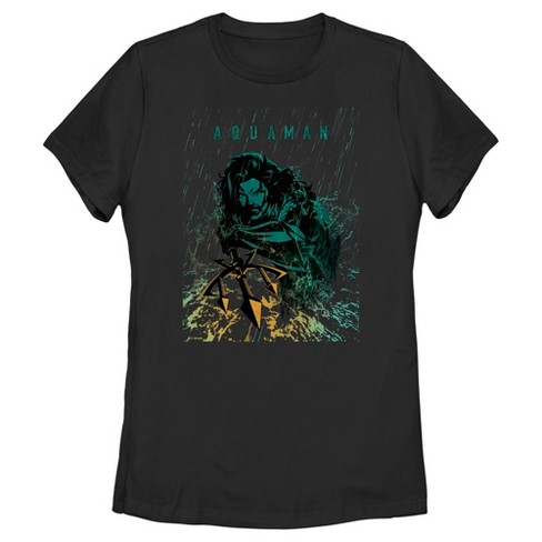 Women's Aquaman King Ocean Rain T-Shirt - image 1 of 3