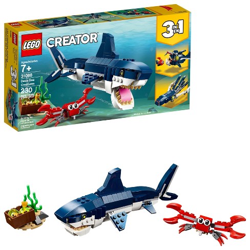 Lego Creator 3 In 1 Deep Sea Creatures Shark Toy Set 31088 : Target