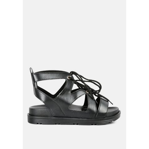 Женские сандалии London Rag Womens Voopret Tie Up Flat s Sandals 7