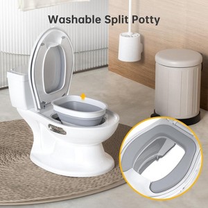 Acekool Toddler Potty Training Toilet - Realistic Flush Sound & Soft Seat - 1 of 4