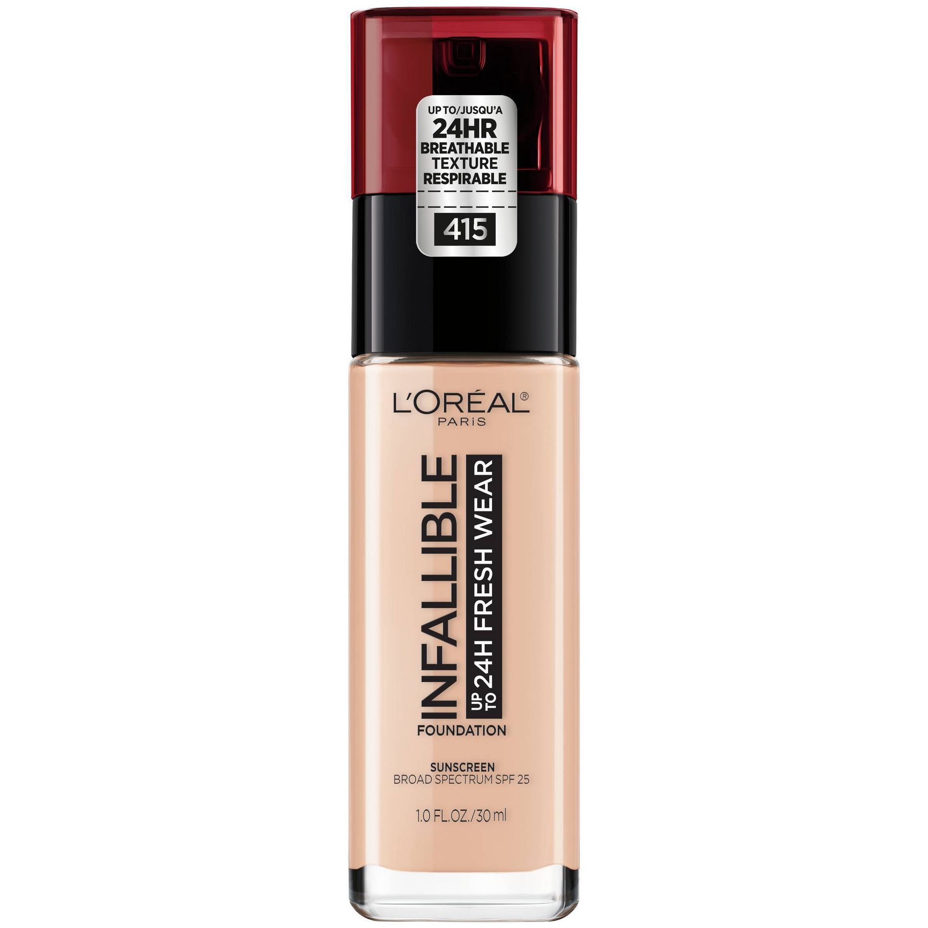 L'Oreal Paris Infallible 32HR Fresh Wear Foundation with SPF 25 - 1 fl oz