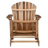 Okak Outdoor Adirondack Chair with Slat Back and Seat, Outdoor Accent Chair with Wide Armrests, Porch Chairs for Garden, Backyard, Patio - 4 of 4