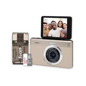 KODAK PIXPRO C1 13MP Digital Camera (Tan) with MicroSD Card and Card Reader - 1 of 4