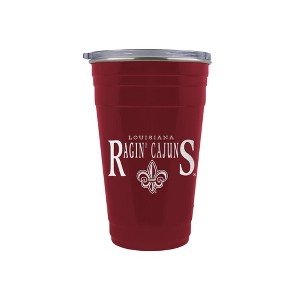 NCAA Louisiana Ragin' Cajuns Tailgater Tumbler - 22oz: Stainless Steel, Acrylic Lid - 1 of 2