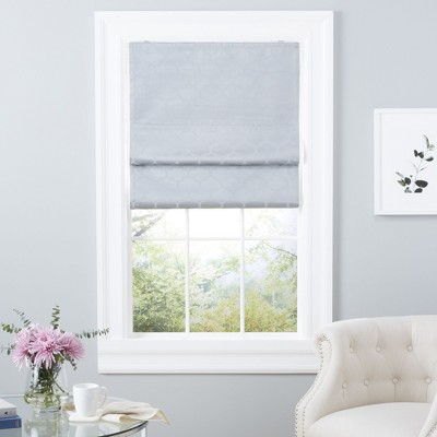 Silver Cordless Blackout Fabric Roman Shade 34" x 64"