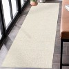 Acekool 5x7 Machine Washable Rug, Modern Non-Slip Minimalist Area Rug, Stain Resistant, Foldable Neutral Accent Carpet for Living Room, Black - 2 of 4