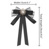 Elerevyo Women's Long Ribbon Brooches Elegant Neck Tie Pin 1 Pc - 2 of 4