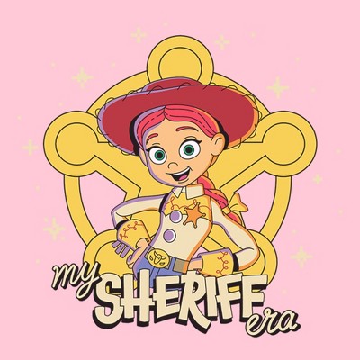 Toy Story Girls Toy Story 5 In My Sheriff Era T Shirt - Light Pink - X Small — фото 2
