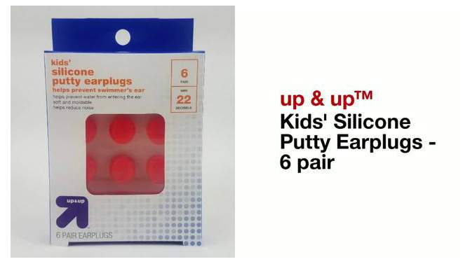 Kids&#39; Silicone Putty Earplugs - 6 pair - up &#38; up&#8482;, 2 of 5, play video