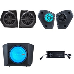 Memphis Audio CANAMDEF10SE Direct Fit OEM Subwoofers Compatible With 2018+ CanAm Defender with Memphis Audio CANAMDEF65RE 6 1/2" Rear Speakers in P... - 1 of 4