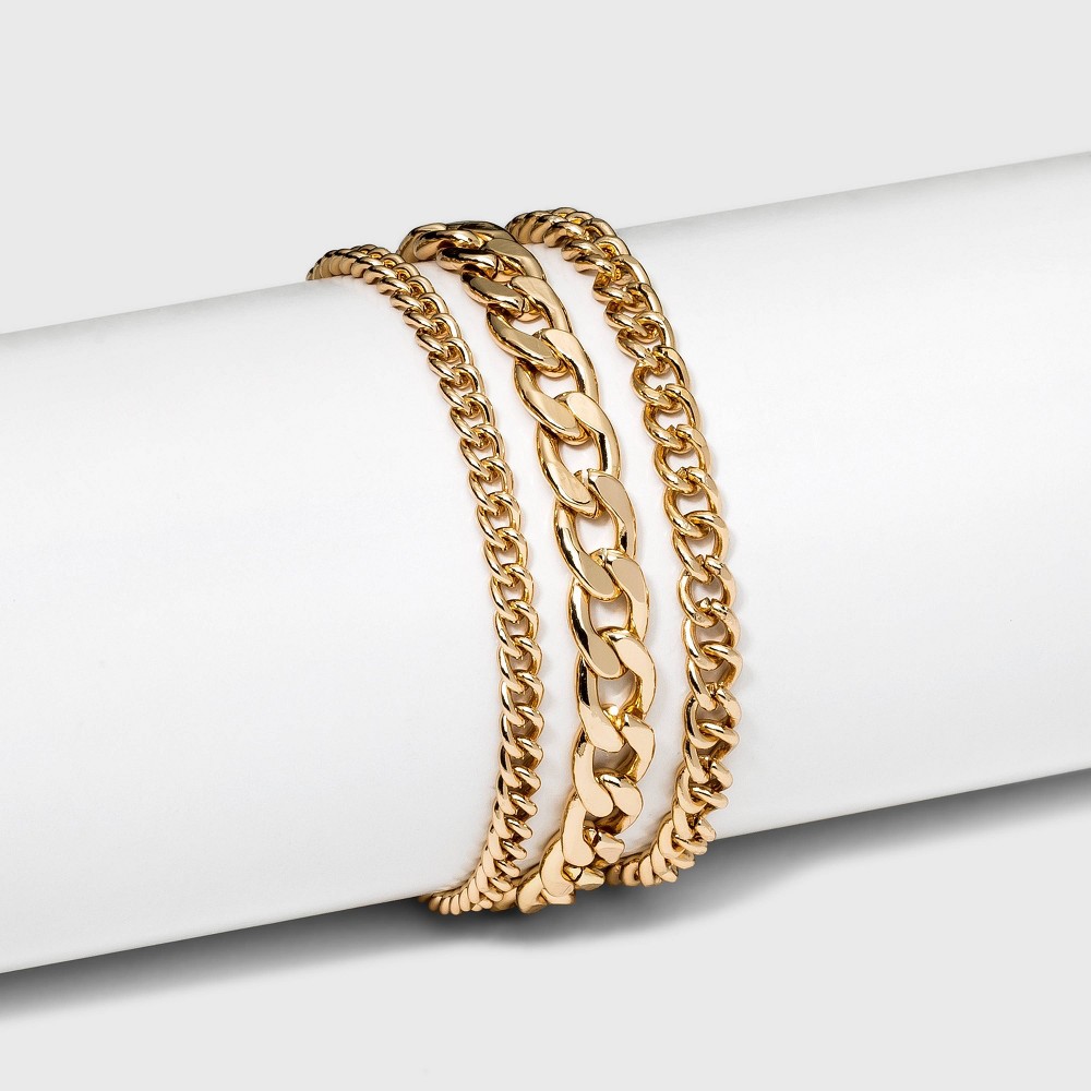 Linked Multi-Strand Chain Bracelet - A New Day Gold | Target