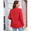 Blazer Jackets for Women Open Front Long Sleeve Work Office Casual Blazers with Pockets - 4 of 4
